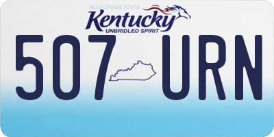 KY license plate 507URN