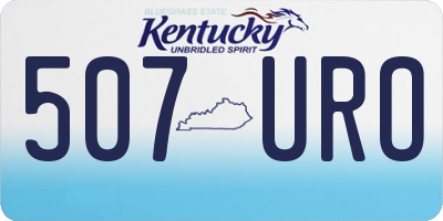 KY license plate 507URO