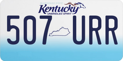 KY license plate 507URR