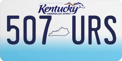 KY license plate 507URS