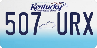 KY license plate 507URX