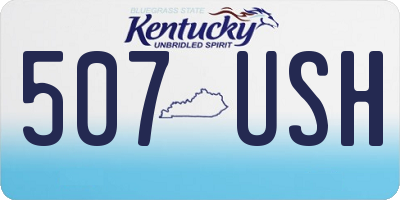 KY license plate 507USH