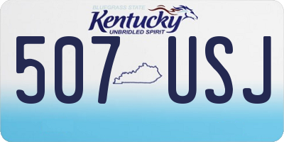 KY license plate 507USJ