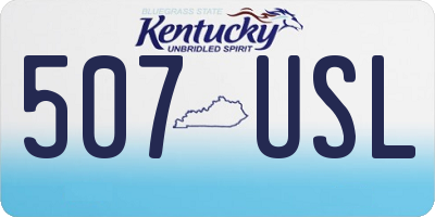 KY license plate 507USL