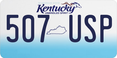 KY license plate 507USP