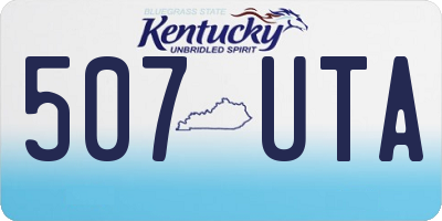 KY license plate 507UTA