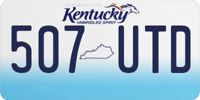 KY license plate 507UTD