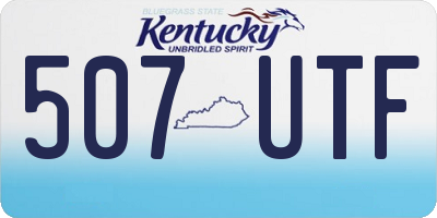KY license plate 507UTF