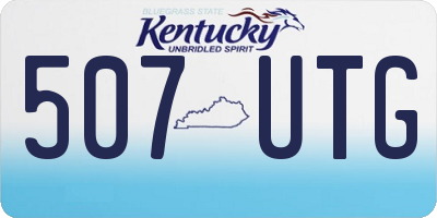 KY license plate 507UTG