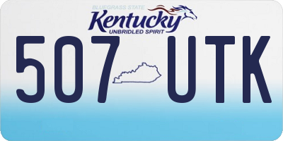 KY license plate 507UTK
