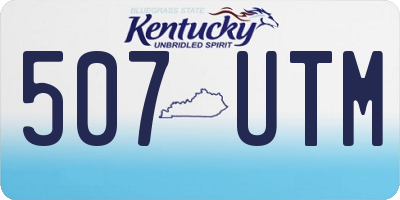 KY license plate 507UTM