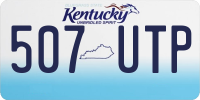 KY license plate 507UTP