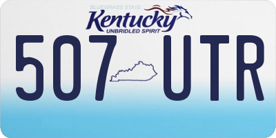 KY license plate 507UTR