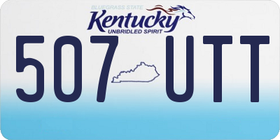 KY license plate 507UTT