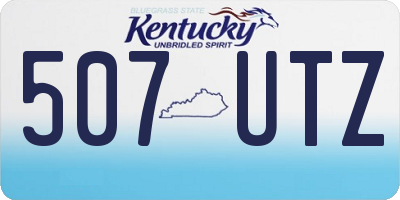 KY license plate 507UTZ