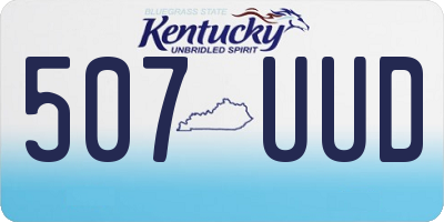 KY license plate 507UUD