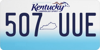 KY license plate 507UUE