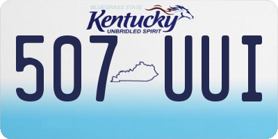 KY license plate 507UUI