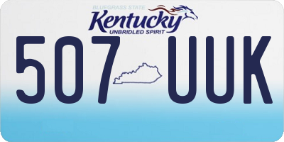 KY license plate 507UUK