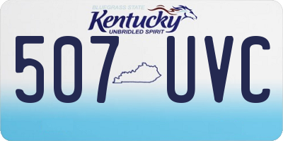KY license plate 507UVC