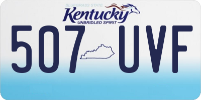 KY license plate 507UVF