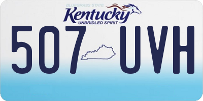 KY license plate 507UVH