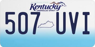 KY license plate 507UVI