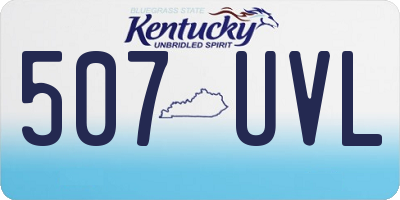 KY license plate 507UVL