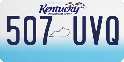 KY license plate 507UVQ