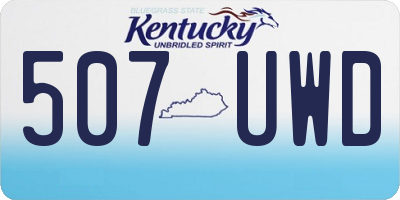 KY license plate 507UWD