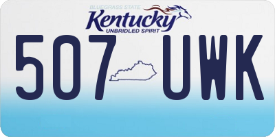 KY license plate 507UWK