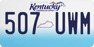 KY license plate 507UWM