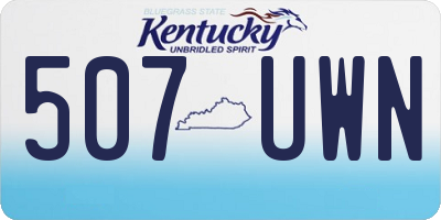 KY license plate 507UWN