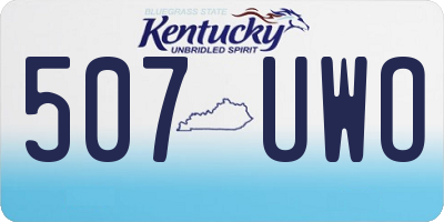 KY license plate 507UWO