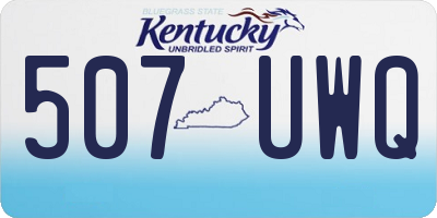 KY license plate 507UWQ