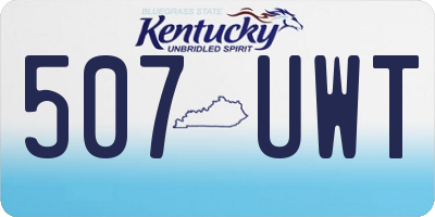 KY license plate 507UWT