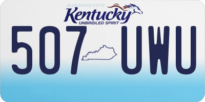 KY license plate 507UWU