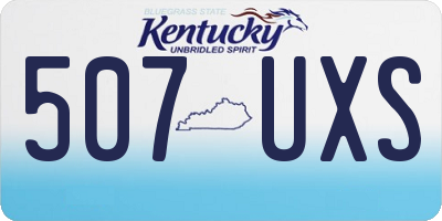 KY license plate 507UXS