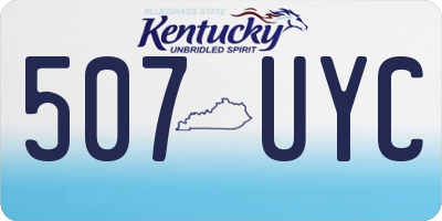 KY license plate 507UYC