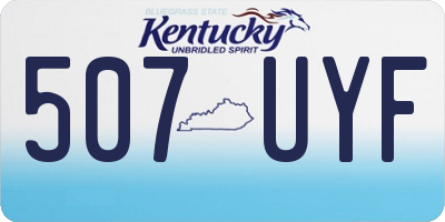 KY license plate 507UYF