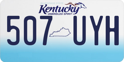 KY license plate 507UYH