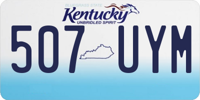 KY license plate 507UYM