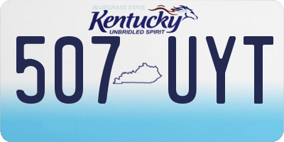 KY license plate 507UYT