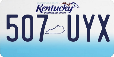 KY license plate 507UYX