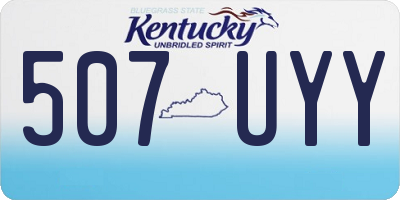 KY license plate 507UYY