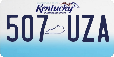 KY license plate 507UZA