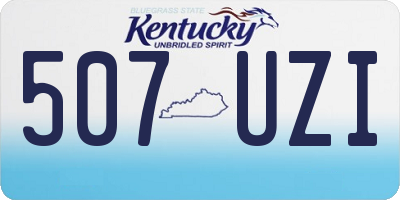 KY license plate 507UZI