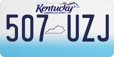 KY license plate 507UZJ