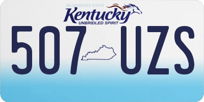 KY license plate 507UZS