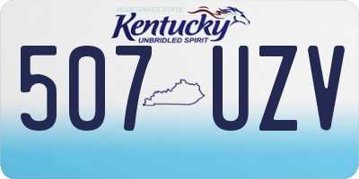 KY license plate 507UZV